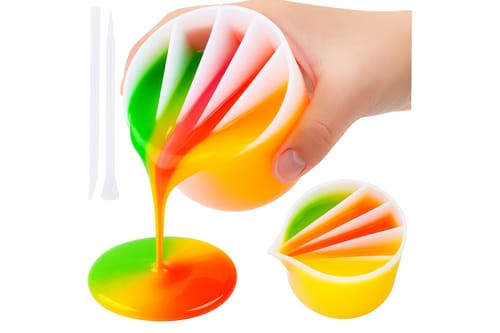 שפיכת פיצול: Split Cup Technique-אפוקסי לאמנות-טכניקות יצירתיות מאמנים