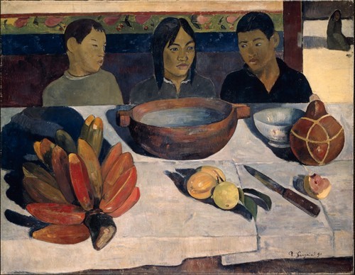 חוג ציור רמת גן-לצייר ארוחה כדרמה משפחתית. פול גוגן -ארוחה.