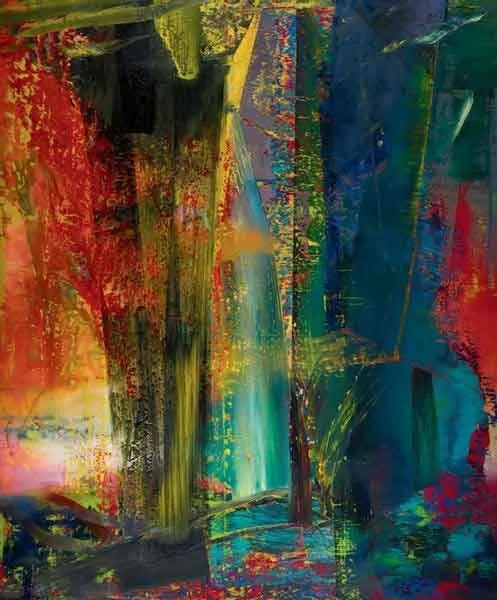קורס ציור תל אביב: גרהרד ריכטר, מופשט 599, 1986.