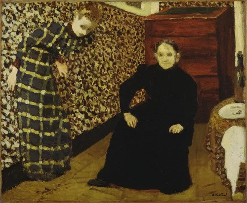 Edouard Vuillard 1893 ציור שמן על לוח.