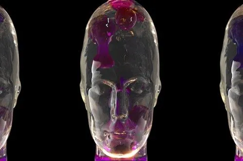 ג'נה סוטלה — I Magma, 2019. זכוכית, אלקטרוניקה, אפוקסי ועץ