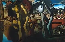 המטמורפוזה של נרקיסוס-הציור המפורסם של דאלי.