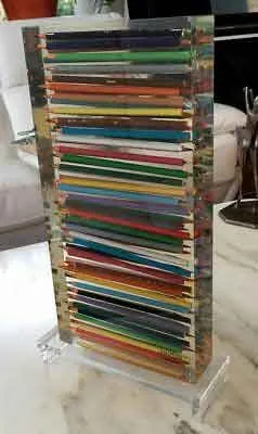 ארמן יציקת עפרונות צבעוניים באפוקסי שקוף